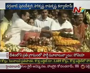 NTR Family Members pay tribute at NTR Ghat & Talking to Media One By One