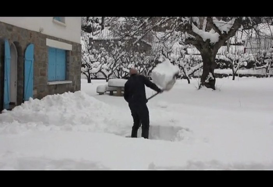 De la neige à la pelle !