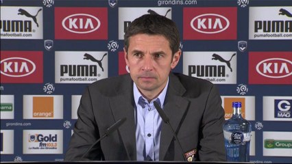 Conférence de presse Girondins de Bordeaux - Olympique Lyonnais : Francis GILLOT (FCGB) - Rémi GARDE (OL) - saison 2012/2013