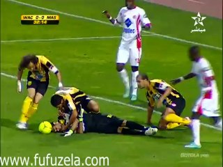 لقطة اصابة انس الزنيتي ربي يشفيه