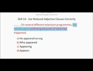 TOEFL PBT Structure Skill 13