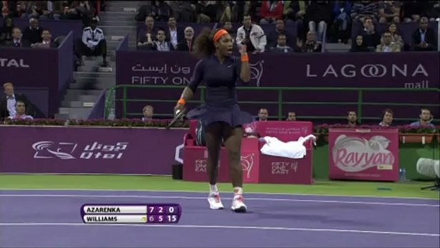 Azarenka batte Serena Williams - Doha, finale