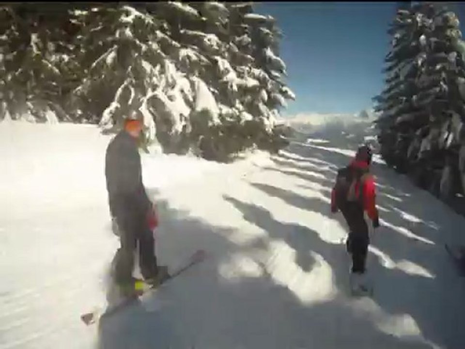 Surf Session 4 - 2 skis, 2 snow, 1 skwal...