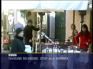 Tavolino selvaggio a Roma, stop alla serrata