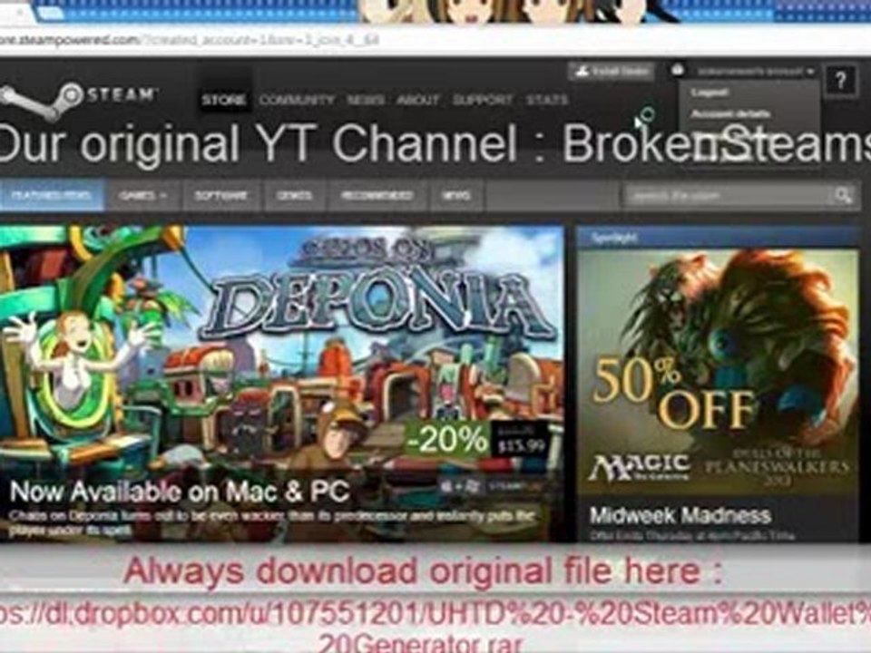 Steam Wallet Hack 2013 [Hent gratis] FREE Download télécharger