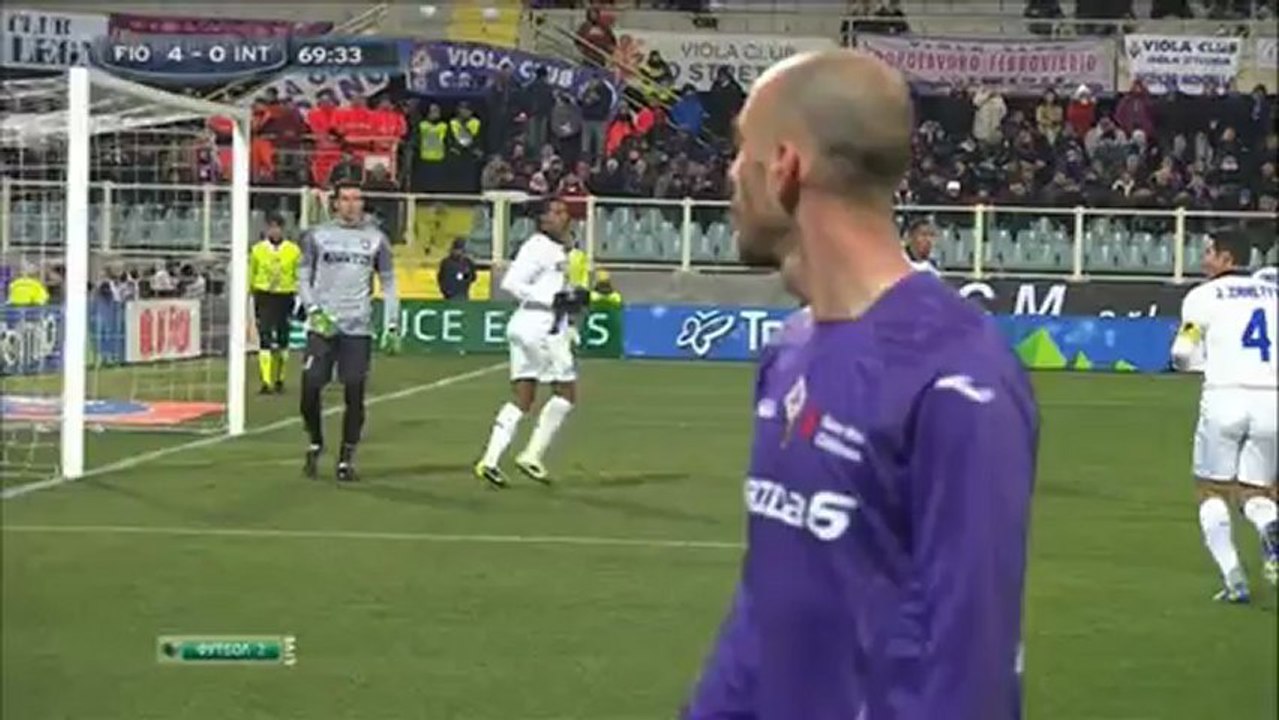 Футбол. Чемпионат Италии. 25 тур. Фиорентина-Интер. 2 тайм (17.02.2013)