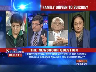 The Newshour Debate: Was Geetika's mother driven to suicide? (Part 1 of 2)
