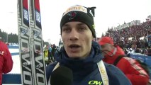 Alexis Boeuf - fin des Mondiaux de Biathlon à Nove Mesto