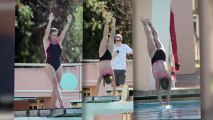 Nicole Eggert Shows Off Weight Loss in a Swimsuit for Diving Show
