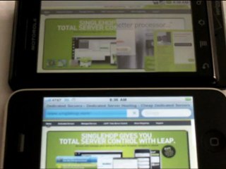 Droid Vs Iphone Video  3g Speed