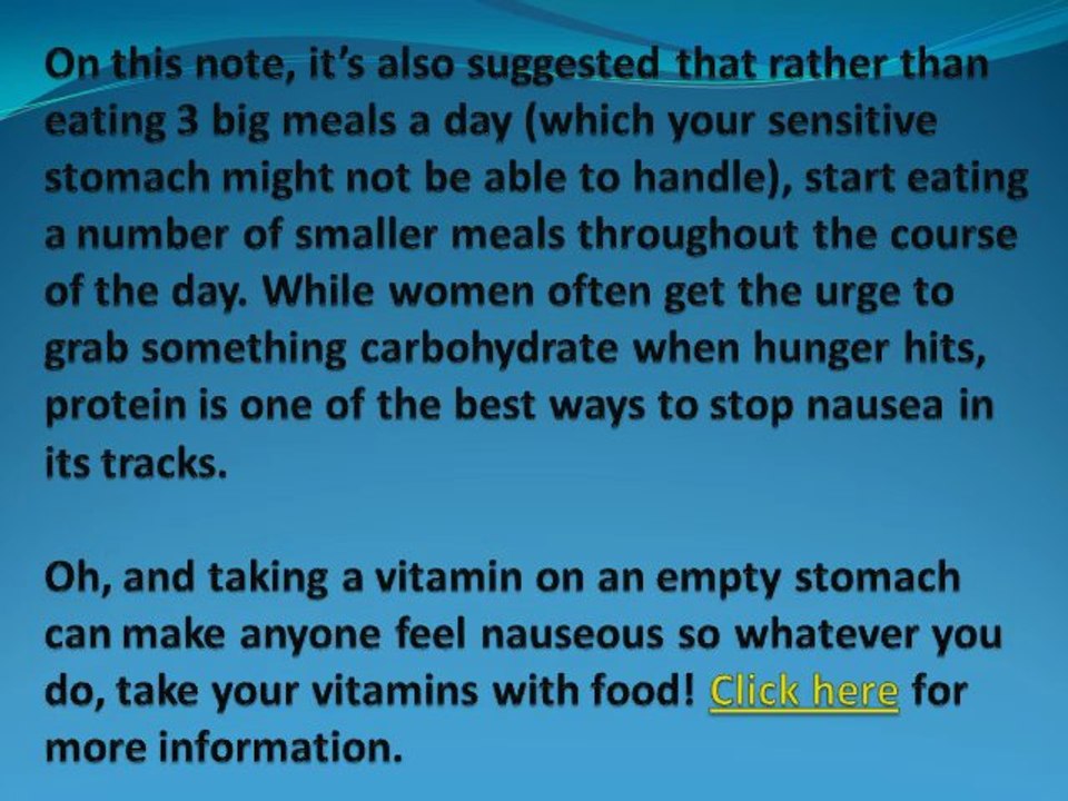 Frugal Living Home Remedies for Morning Sickness