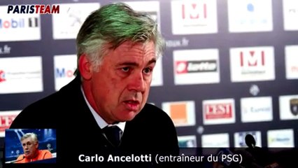 Conférence Ancelotti aprés Sochaux PSG