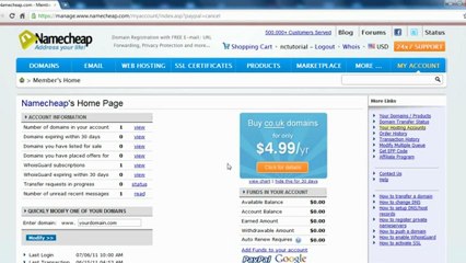 How To Add Funds To Your Namecheap Account