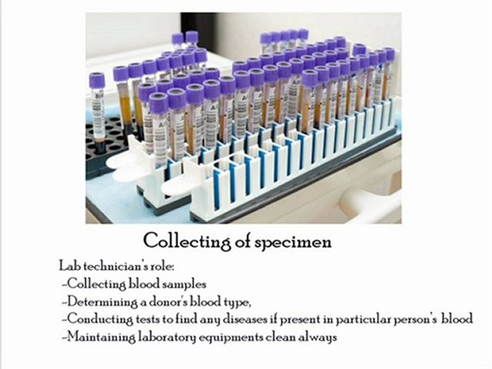 Blood collection and analysis