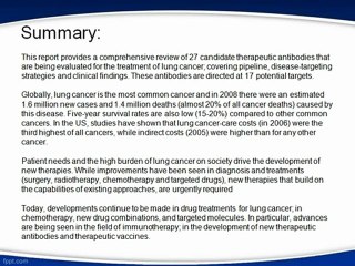 Aarkstore.com - Lung Cancer Therapeutic Antibodies- Pipeline, Strategies and Clinical