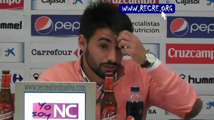 declaraciones del delantero del Recre Chuli tras la victoria contra el Racing temp. 12-13