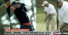 Tiger Woods and President Obama Play Golf for First Time