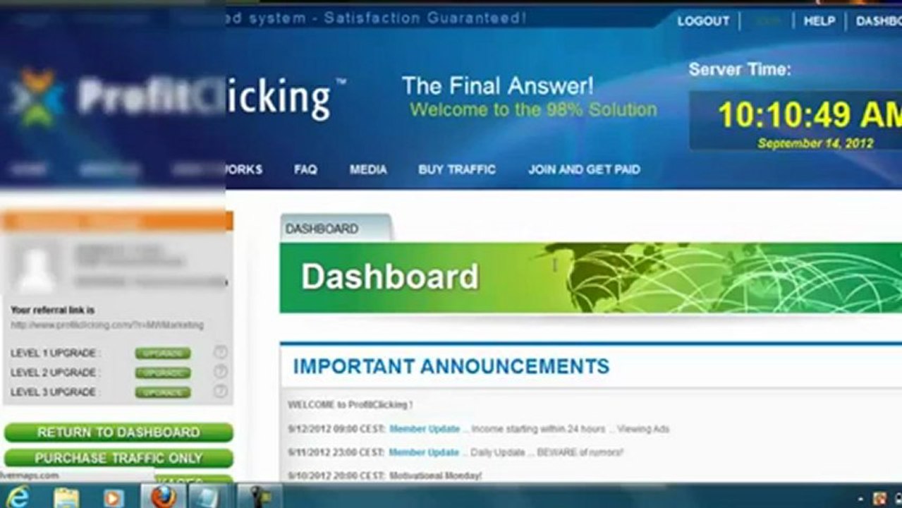 Profit Clicking Explanation to Make money online easy