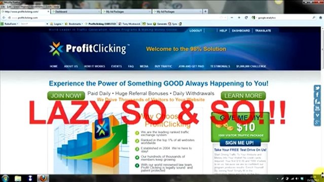 Profitclicking Proof - Turn $34 into $2240 in 60 Days!