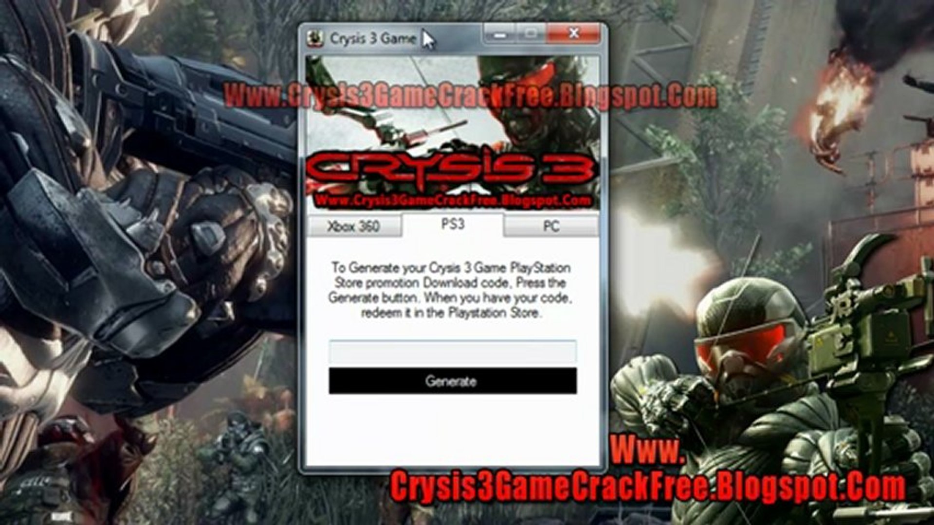 How to Install Crysis 3 Game Free on Xbox 360 PS3 And PC - video Dailymotion