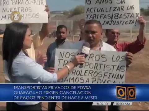 Taxista que trabajan para Pdvsa exigen pagos pendientes en Anzoátegui