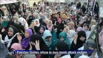 Pakistan Shiites refuse to bury dead, demand protection