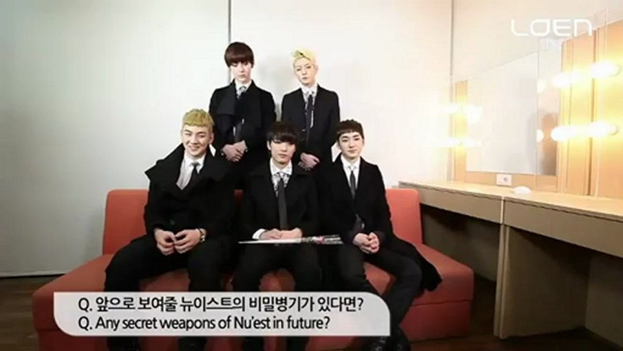 [NU'EST 1st Mini concert 4] Waiting Room Interview