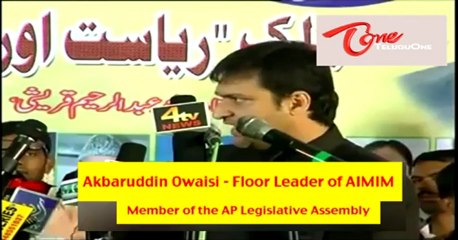 Akbaruddin Owaisi's hate speech at Nirmal, Adilabad Dist - Full Length Video