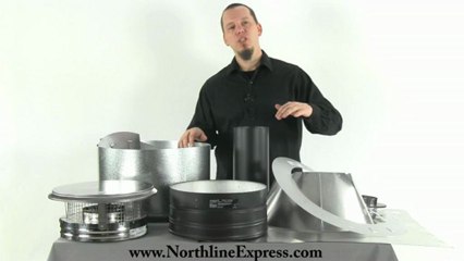 DuraPlus Chimney Pipe - Round Ceiling Support Kit