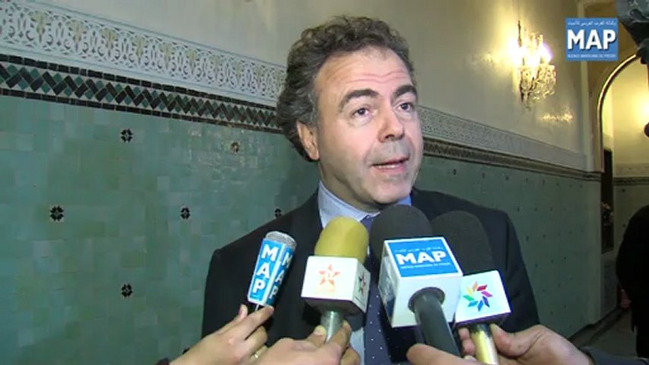 M. Baha reçoit le président du groupe d'amitié France-Maroc à l'Assemblée nationale française