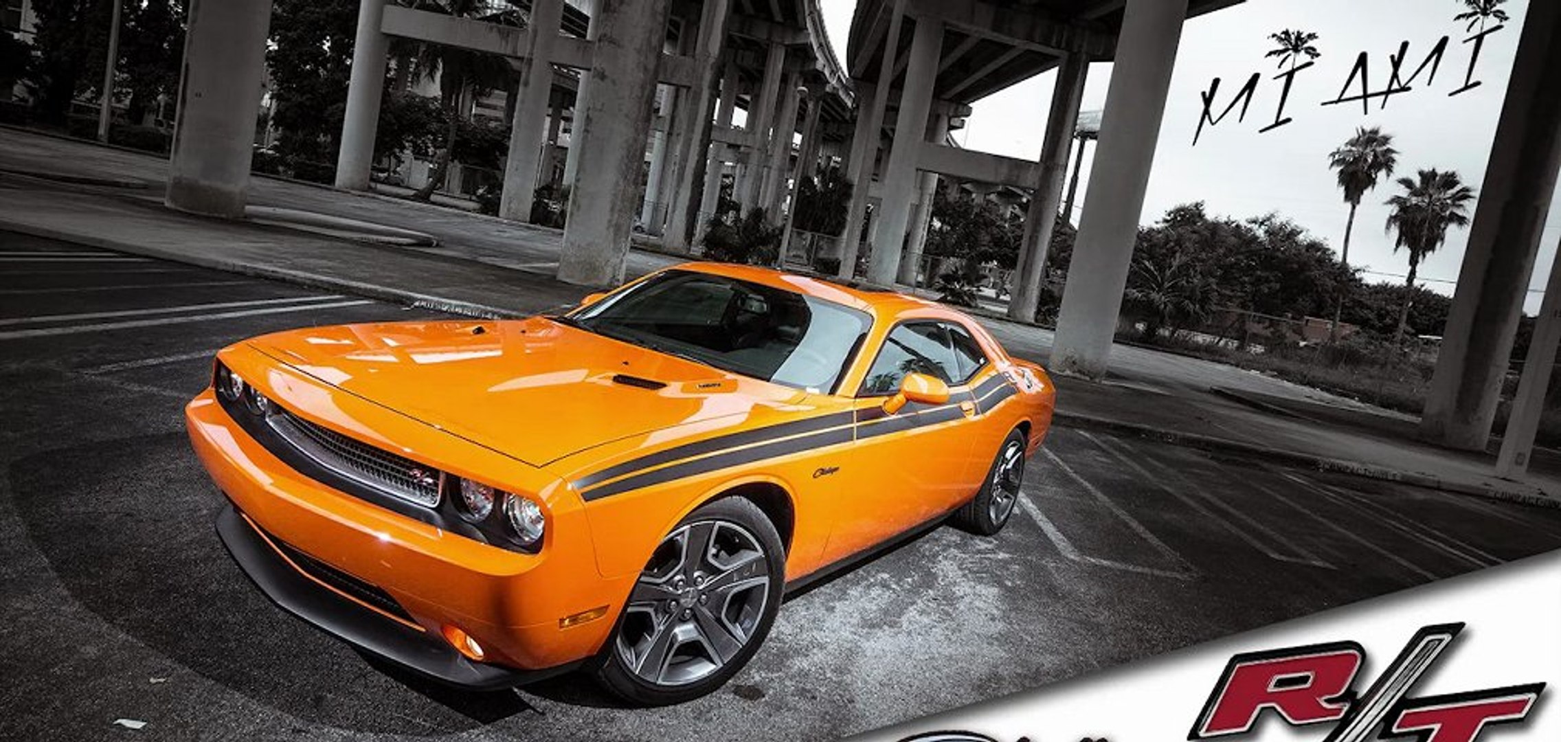 ⁣Dodge challenger RT - Miami South Beach - Creedence clearwater Fortunate son (no official clip)