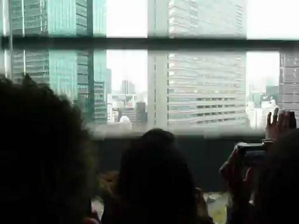 On monte dans les tours de Shiodome !