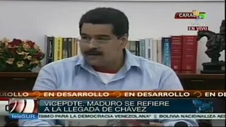 Maduro narra recibimiento del pueblo venezolano a Chávez