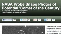 NASA Captures First Images of 'Comet of the Century'