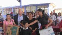 Entrega de Computadoras a la Escuela primaria “Ignacio Zaragoza” de la comunidad de Santa Rosa