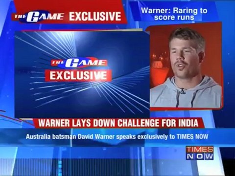 David Warner sends a warning to Team India.