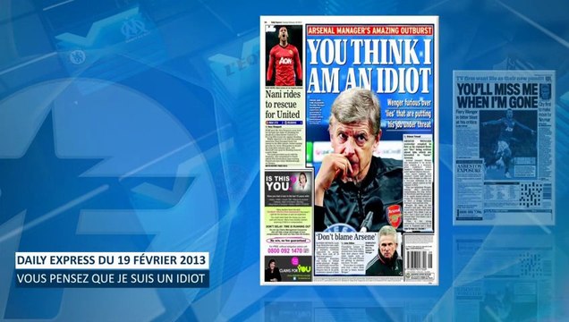 Le pétage de plomb de Wenger fait les choux gras de la presse anglaise !