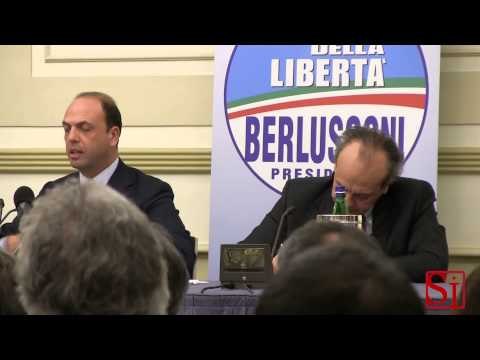 Napoli - In città Angelino Alfano (18.02.13)