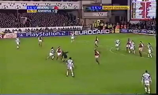 Ljungberg & Bergkamp Great Team Goal - Arsenal v Juventus, Dec-01