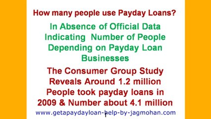 Paydayloan Businesses & Borrowers Plight