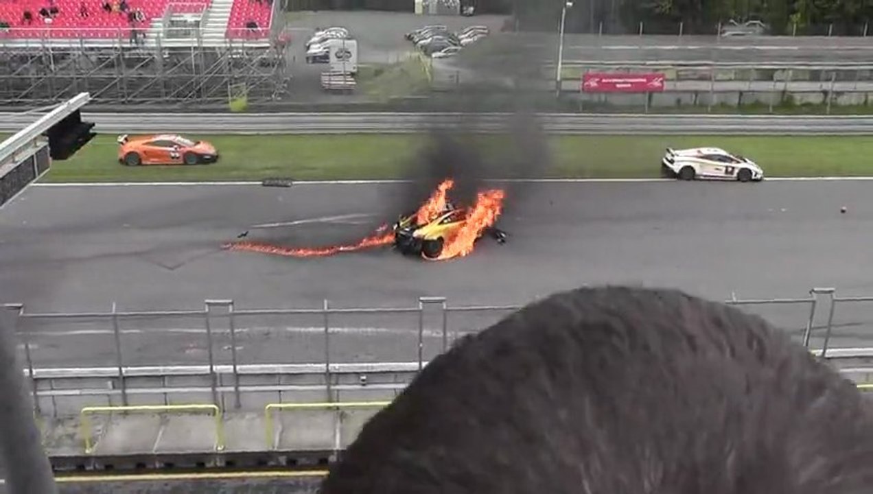 Crash d'une Lamborghini Gallardo LP 560