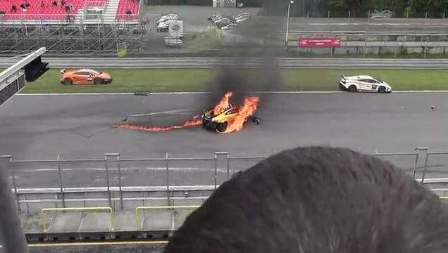 Crash d'une Lamborghini Gallardo LP 560