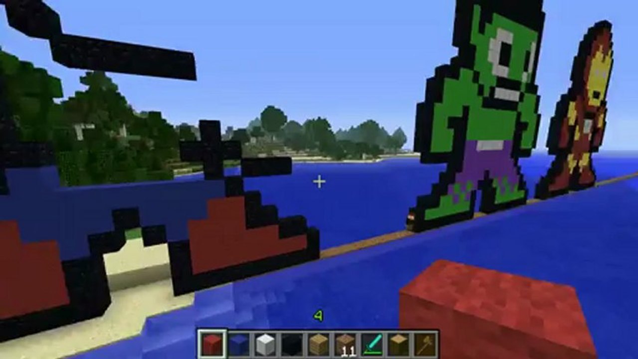 Minecraft - Avengers 8-Bit Build
