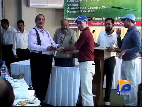 Geo Reports-Karachi Golf Tournament -19 Feb 2013
