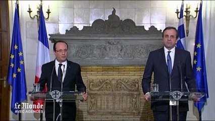 Hollande rend hommage aux "sacrifices" des Grecs