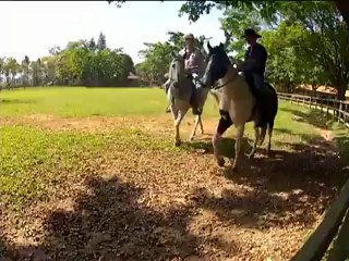 Jonas e Fael surfando.