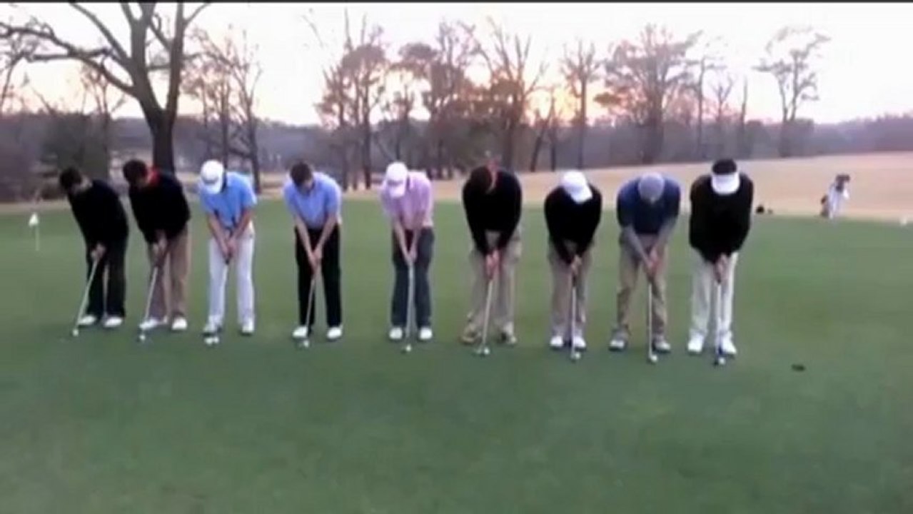 Nach 28 Versuchen sitzt der Neunfach-Putt!