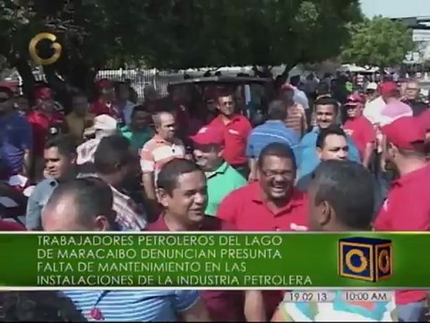Protestan trabajadores de Pdvsa Zulia para denunciar irregularidades y exigir destitución de la gerencia