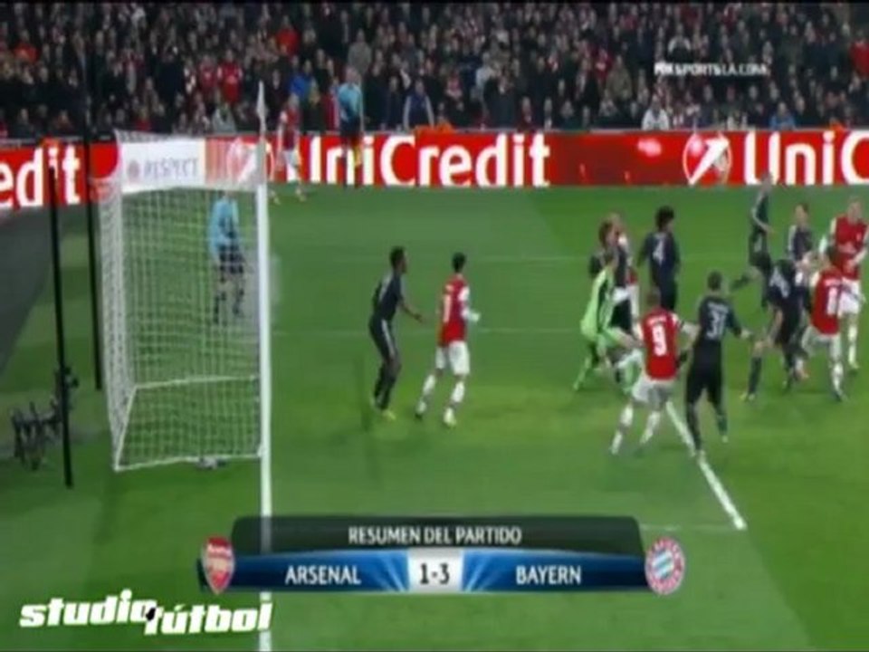 Arsenal 1 Bayern 3