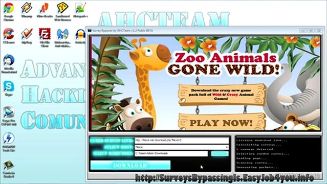 How To Bypass Surveys 2013 [AHCTeam Survey Bypasser v.1.2 Public BETA] MEDIAFIRE LINK